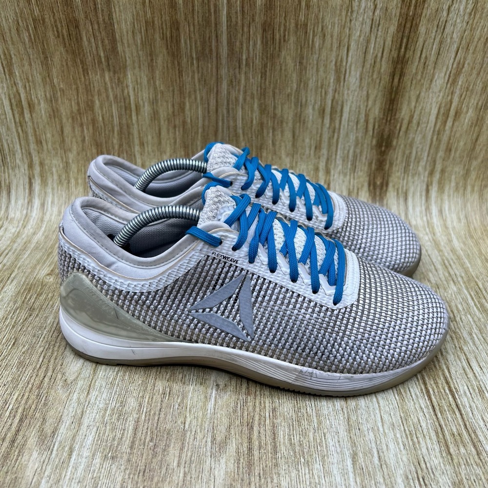 Reebok CrossFit Nano 8 Flexweave Womens Size 7.5 Grey Blue Shoes Training CN2983